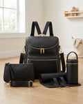 Leather Nappy Diaper Bag